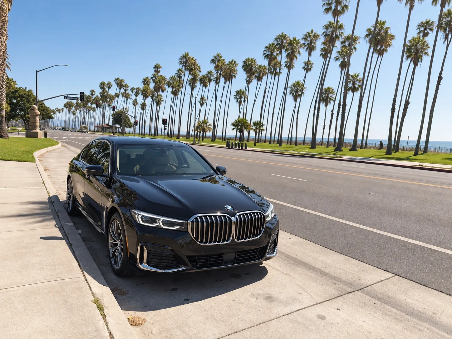 BMW 7 Series private hourly chauffeur service